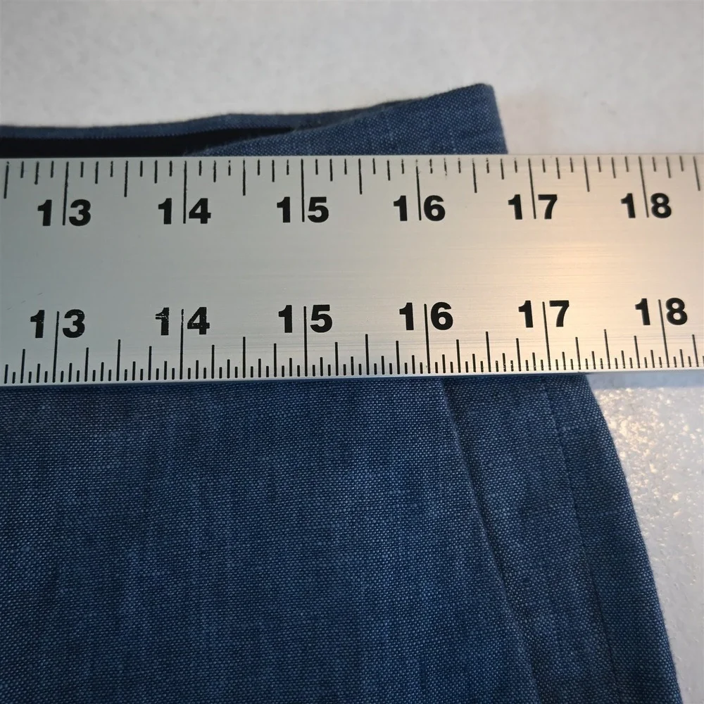 Banana Republic 32x32 Blue 100% Linen‎ 581140 Slim Dress Mens Pants